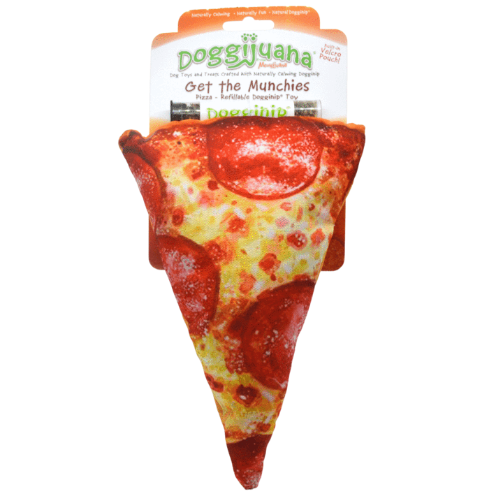 Doggijuana®  Tuffer Chewer Refillable Juananip Supreme Pizza Toy